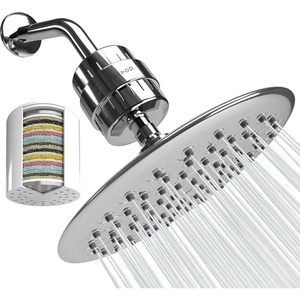 image:imageSparkPod Luxury Filtered Shower Head 23Stage 95 Round Polished Chrome1 Luxury Polished Chrome 95 Inch