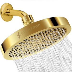 image:imageSparkPod Rain Shower Head 6 Inch Round Egyptian Gold FinishEgyptian Gold