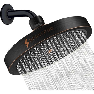 image:imageSparkPod Rain Shower Head 6 Inch Round Egyptian Gold FinishVintage Oil Rubbed Bronze