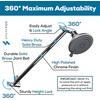 image:imageSparkPod 11 Extension Arm Adjustable Height amp Angle Brushed Nickel1  Luxury Polished Chrome