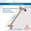 image:imageSparkPod 11 Extension Arm Adjustable Height amp Angle Brushed Nickel2  Elegant Brushed Nickel
