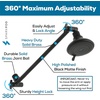 image:imageSparkPod 11 Extension Arm Adjustable Height amp Angle Brushed Nickel3  Midnight Black Matte