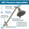 image:imageSparkPod 16 Extension Arm Adjustable Height amp Angle Polished Chrome2  Elegant Brushed Nickel