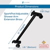 image:imageSparkPod 16 Extension Arm Adjustable Height amp Angle Polished Chrome3  Midnight Black Matte