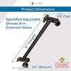 image:imageSparkPod 16 Extension Arm Adjustable Height amp Angle Polished Chrome4  Vintage OilRubbed Bronze