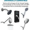 image:imageSparkPod 6 Inch Shower Arm with Flange  Solid Stainless Steel Shower Head Extension Arm WallMounted for Fixed amp Handheld Showerheads  Teflon Tape Included Standard 6 Luxury Polished ChromeChrome Luxury Polished  6 Inch