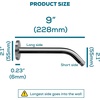image:imageSparkPod 6 Inch Shower Arm with Flange  Solid Stainless Steel Shower Head Extension Arm WallMounted for Fixed amp Handheld Showerheads  Teflon Tape Included Standard 6 Luxury Polished ChromeChrome Luxury Polished  9 Inch
