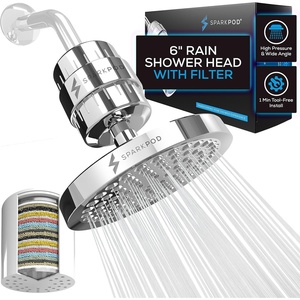 image:imageSparkPod Filtered Shower Head 23Stage 6 Round Polished Chrome1 Luxury Polished Chrome
