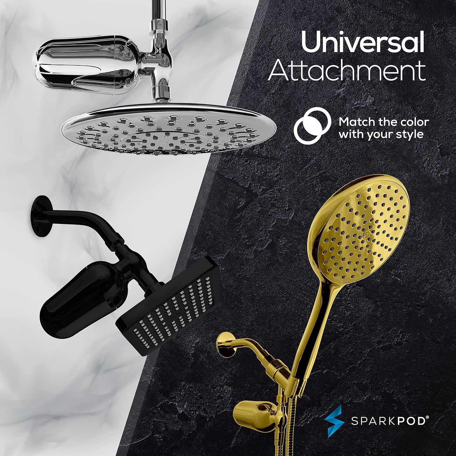 image:imageSparkPod Ultra Shower Filter Cartridge  High Output Shower Head Filter Cartridge Replacement  Unique Filtration Method Removes Up To 95 of Chlorine Heavy Metals Sediments amp Impurities 3 PiecesWhite