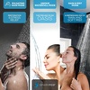 image:imageSparkPod 5 Inch 9 Spray Setting Handheld Shower Head  Water Saving Pause With OnOff Switch  ToolFree 1Min Install  Pulsating Rain Mode  Relaxing Rain Shower With Soothing Mist  Luxury Chrome1  Luxury Polished Chrome