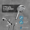 image:imageSparkPod 5 Inch 9 Spray Setting Handheld Shower Head  Water Saving Pause With OnOff Switch  ToolFree 1Min Install  Pulsating Rain Mode  Relaxing Rain Shower With Soothing Mist  Luxury Chrome1  Luxury Polished Chrome