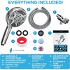 image:imageSparkPod 5 Inch 9 Spray Setting Handheld Shower Head  Water Saving Pause With OnOff Switch  ToolFree 1Min Install  Pulsating Rain Mode  Relaxing Rain Shower With Soothing Mist  Luxury Chrome1  Luxury Polished Chrome