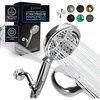 image:imageSparkPod 5 Inch 9 Spray Setting Handheld Shower Head  Water Saving Pause With OnOff Switch  ToolFree 1Min Install  Pulsating Rain Mode  Relaxing Rain Shower With Soothing Mist  Luxury Chrome1  Luxury Polished Chrome