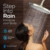 image:imageSparkPod 10 Inch Round Rain Shower Head  Ceiling or Wall Mount Rainfall Shower Head  Large Coverage Showerhead  Brass Ball Joint with 360 Adjustment  1Min Install Chrome and White2  Elegant Brushed Nickel 10 Inch Round