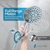 image:imageSparkPod 6 Spray Setting High Pressure Hand Held Shower Head  6 Wide Angle Handheld Shower Head Set with Brass Swivel Ball Bracket and 70 Inch Long Hose  Luxury Design Luxury Polished Chrome1 Luxury Polished Chrome