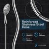 image:imageSparkPod 6 Spray Setting High Pressure Hand Held Shower Head  6 Wide Angle Handheld Shower Head Set with Brass Swivel Ball Bracket and 70 Inch Long Hose  Luxury Design Luxury Polished Chrome1 Luxury Polished Chrome