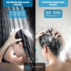image:imageSparkPod 6 Spray Setting High Pressure Hand Held Shower Head  6 Wide Angle Handheld Shower Head Set with Brass Swivel Ball Bracket and 70 Inch Long Hose  Luxury Design Luxury Polished Chrome1 Luxury Polished Chrome