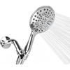 image:imageSparkPod 6 Spray Setting High Pressure Hand Held Shower Head  6 Wide Angle Handheld Shower Head Set with Brass Swivel Ball Bracket and 70 Inch Long Hose  Luxury Design Luxury Polished Chrome1 Luxury Polished Chrome
