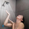 image:imageSparkPod High Pressure 3Function Rain Shower Head  Luxury Modern Look  375 Wide Angle Rainfall Showerhead  No Hassle Toolless 1Min Installation Polished Brass  Rainfall Shower Head